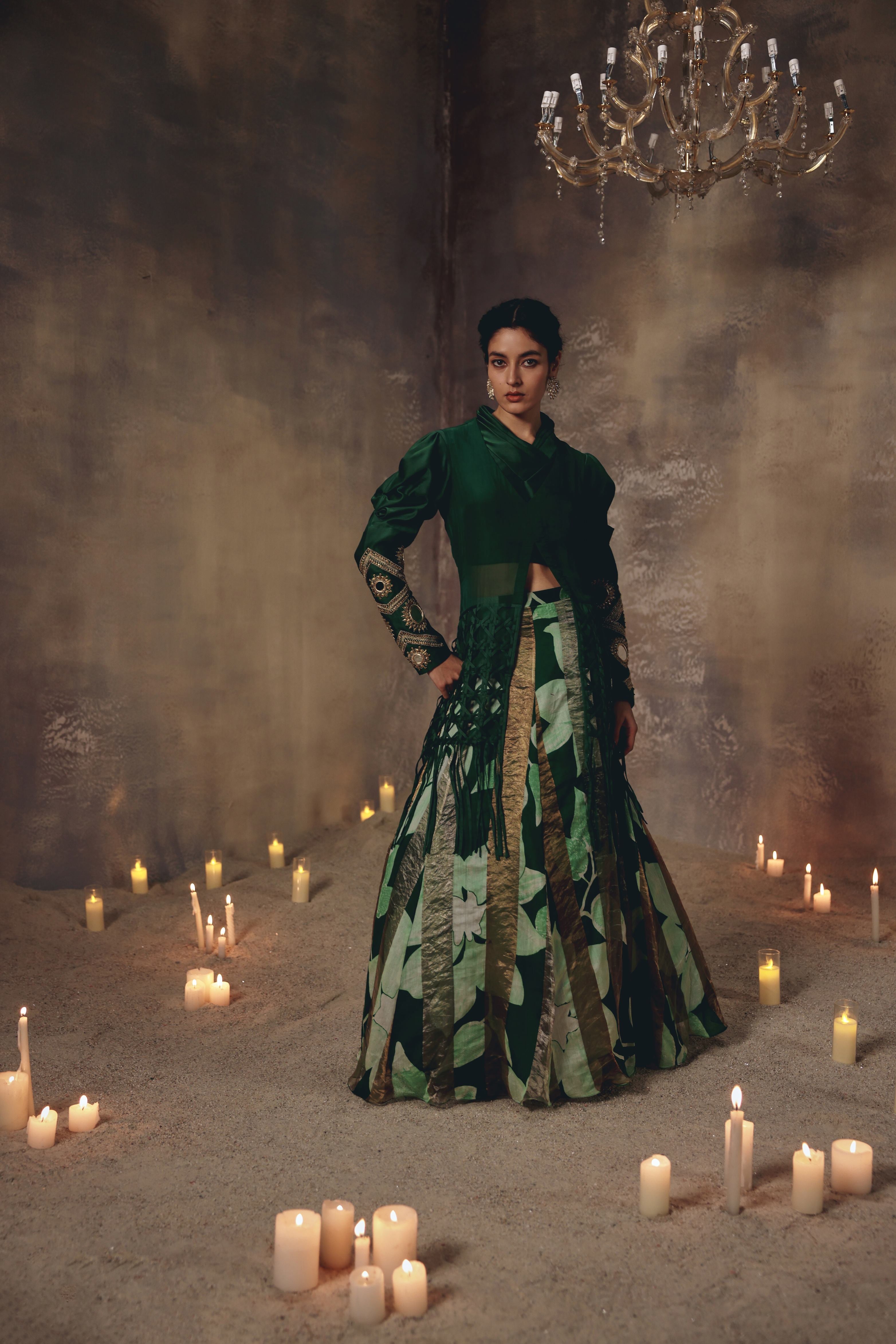 Emerald Sovereign Skirt Set