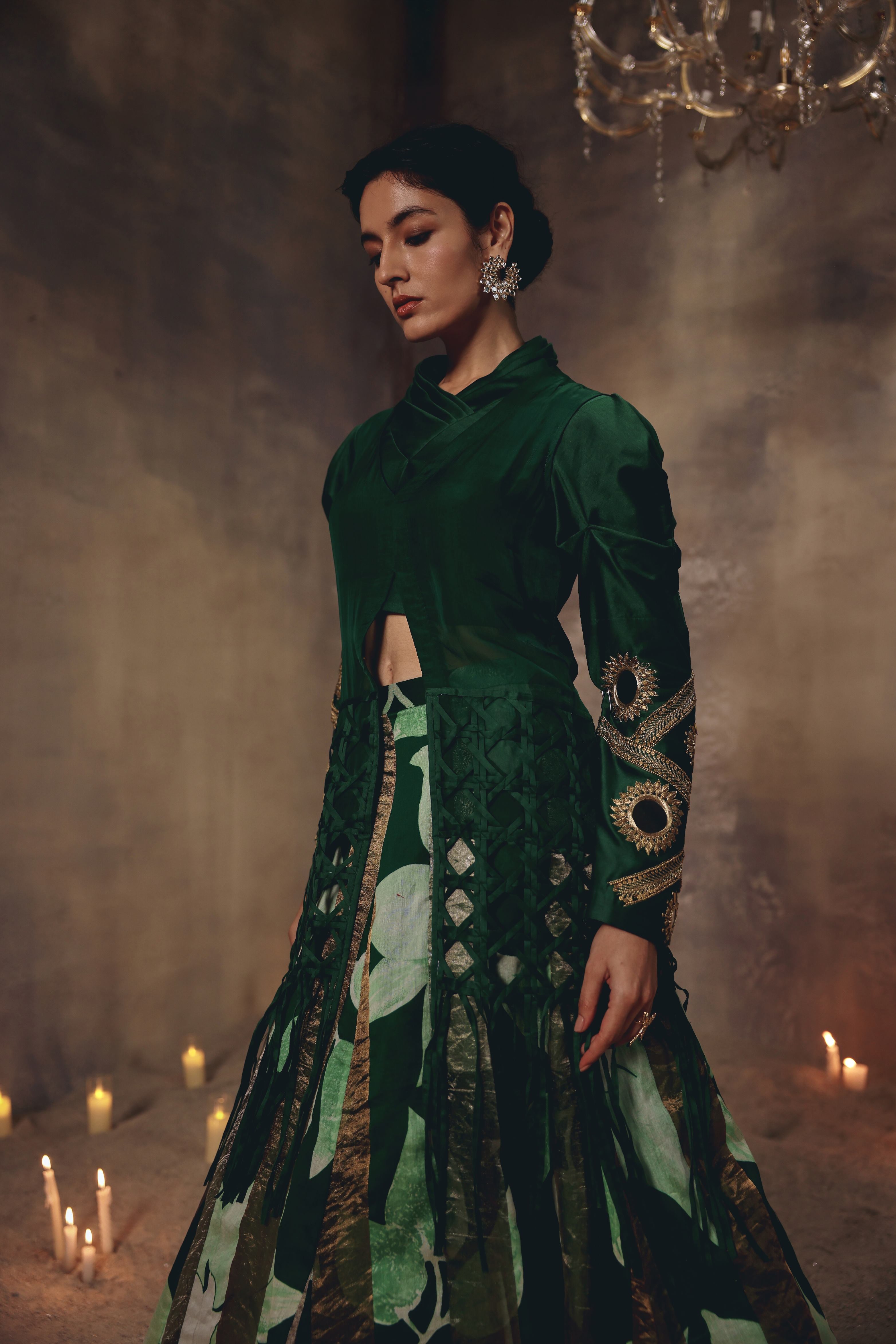 Emerald Sovereign Skirt Set