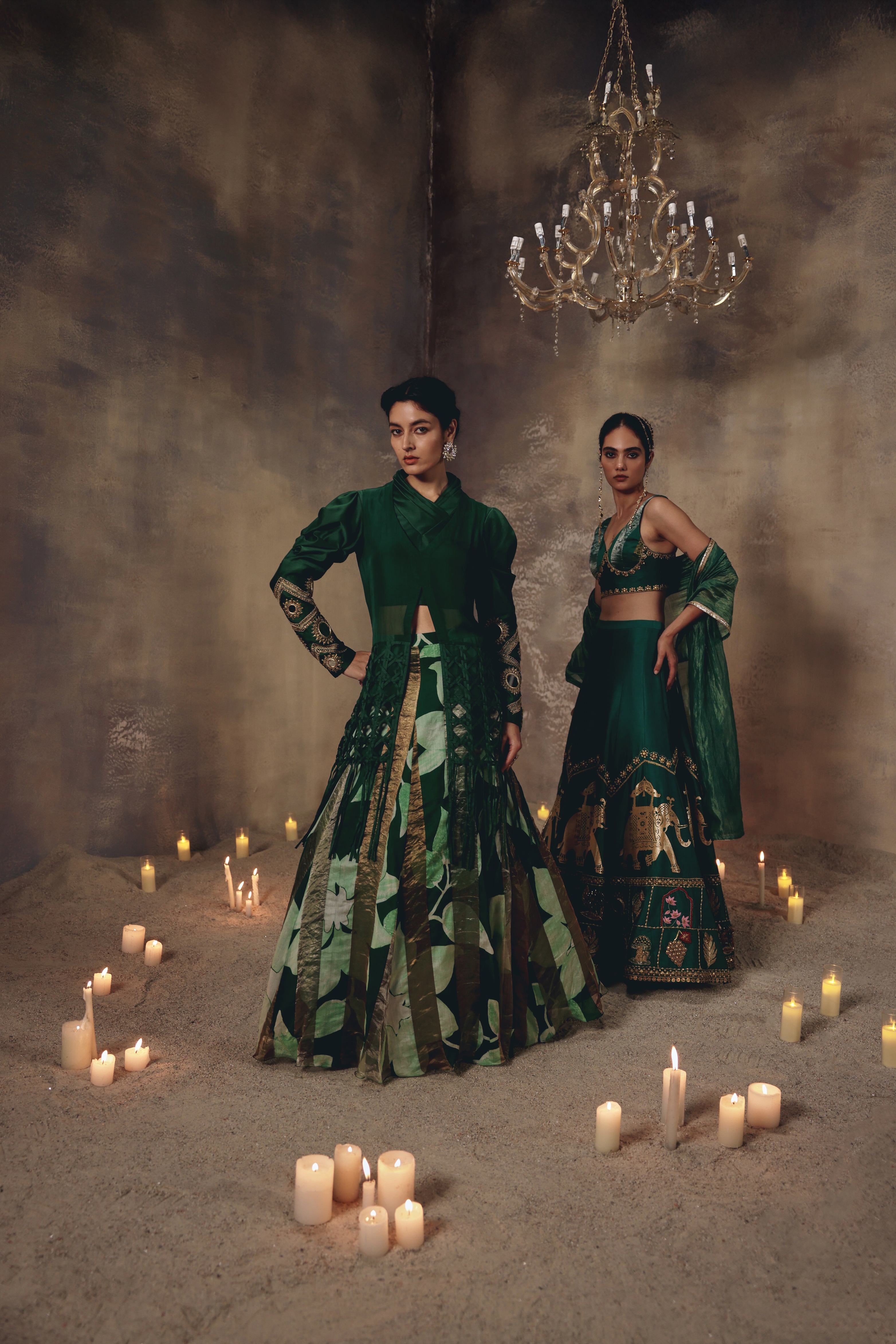 Emerald Sovereign Skirt Set