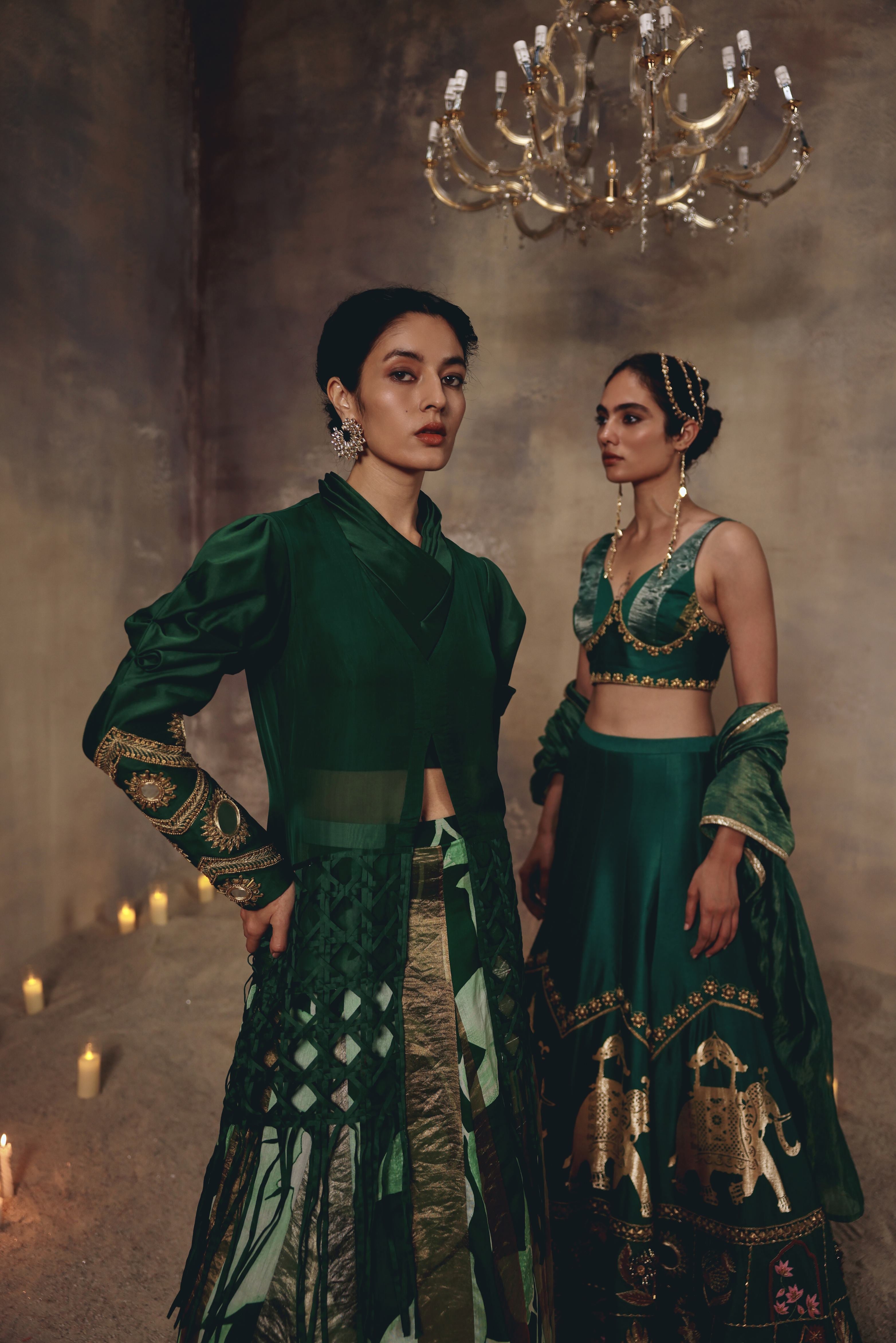 Emerald Sovereign Skirt Set