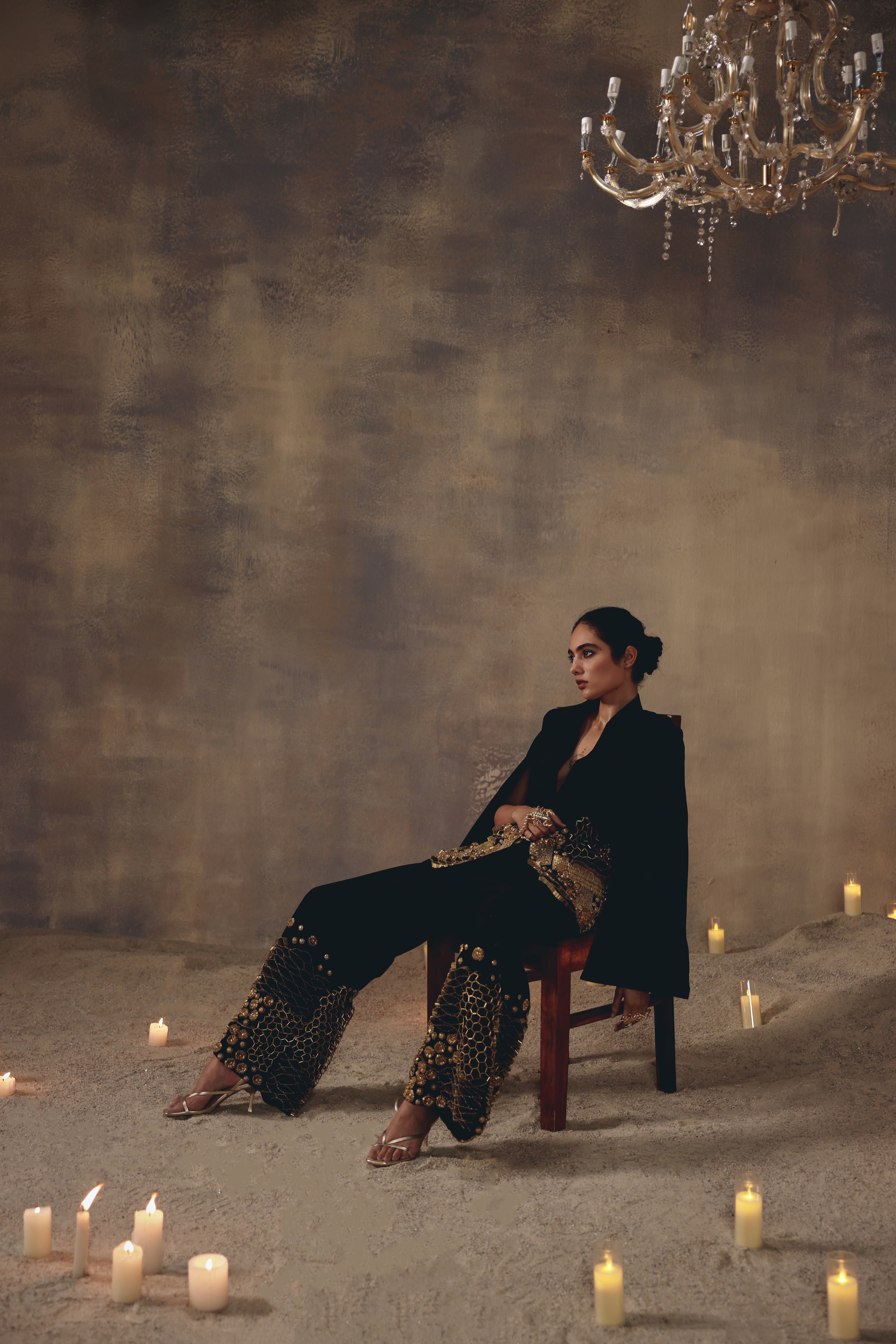 The Noir Regal Blazer Set