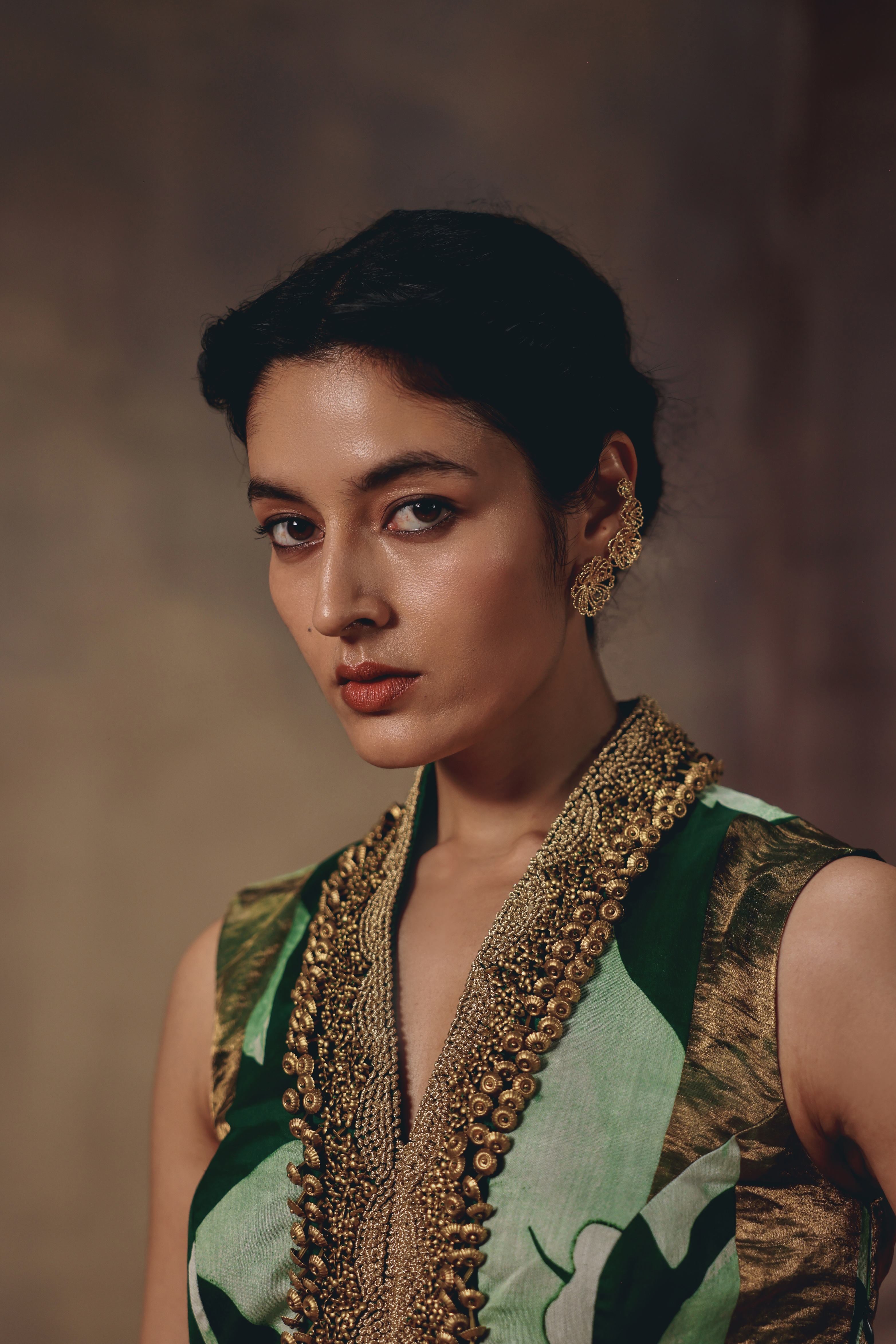 Emerald Antique Beaded Co-ord Set