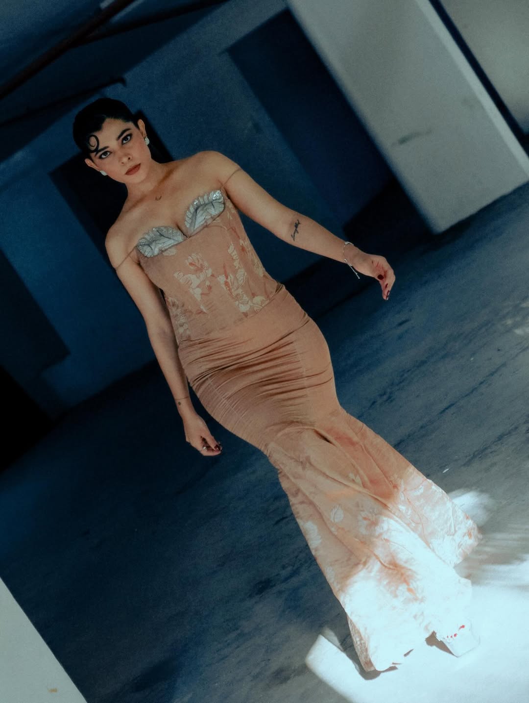 Mocha Empress Corset & Skirt ( As seen on Sakshi Keswani )