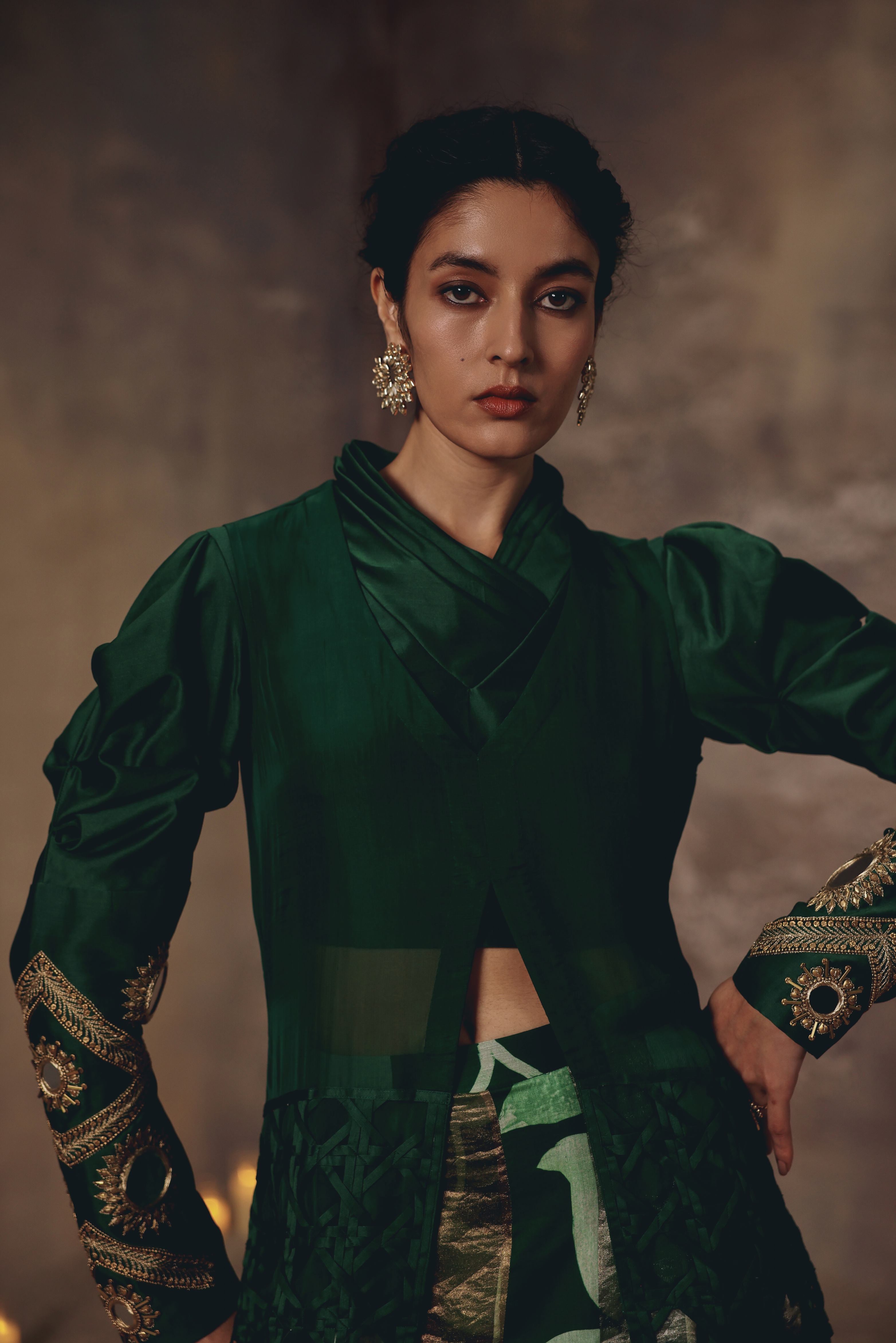 Emerald Sovereign Skirt Set