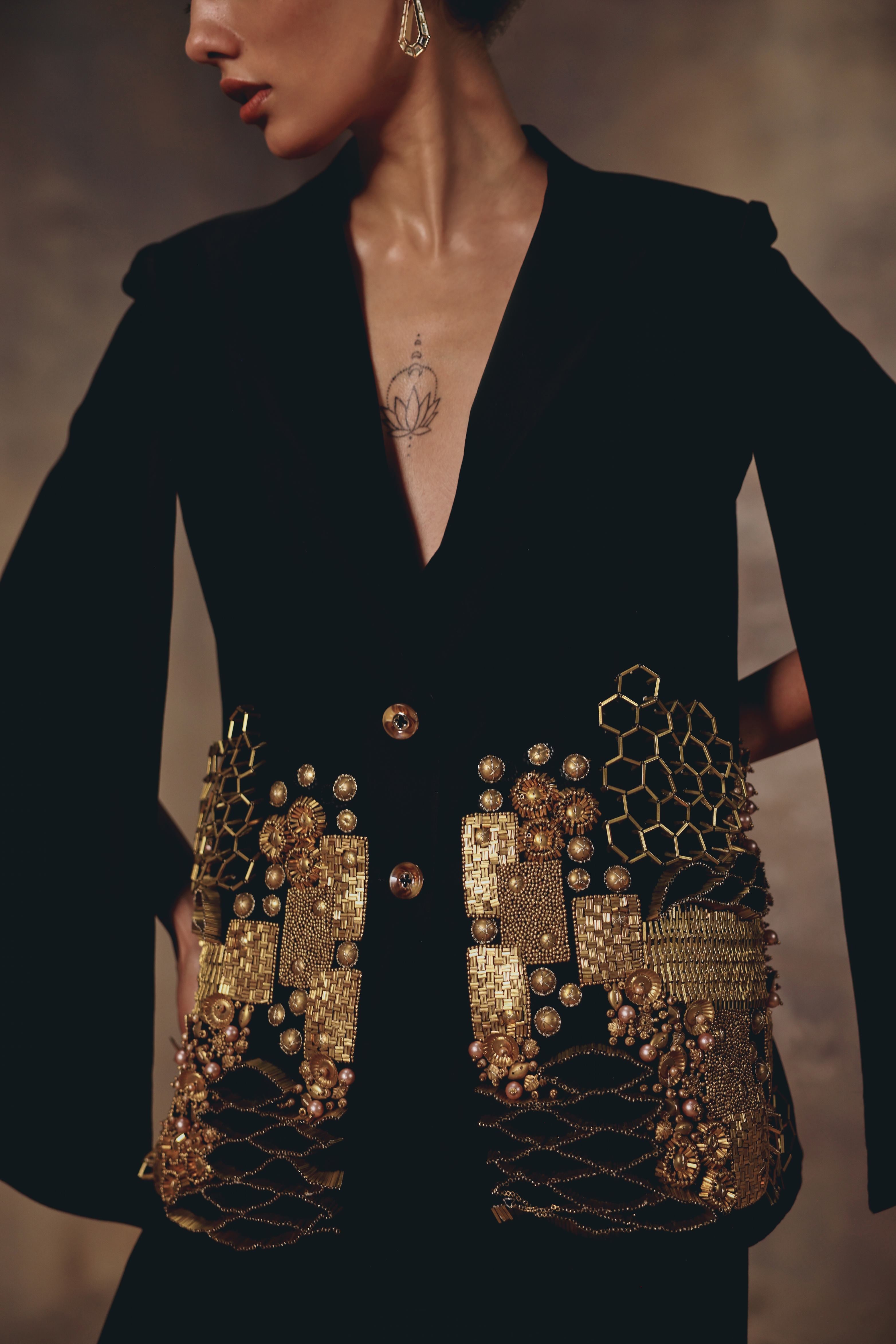 The Noir Regal Blazer Set