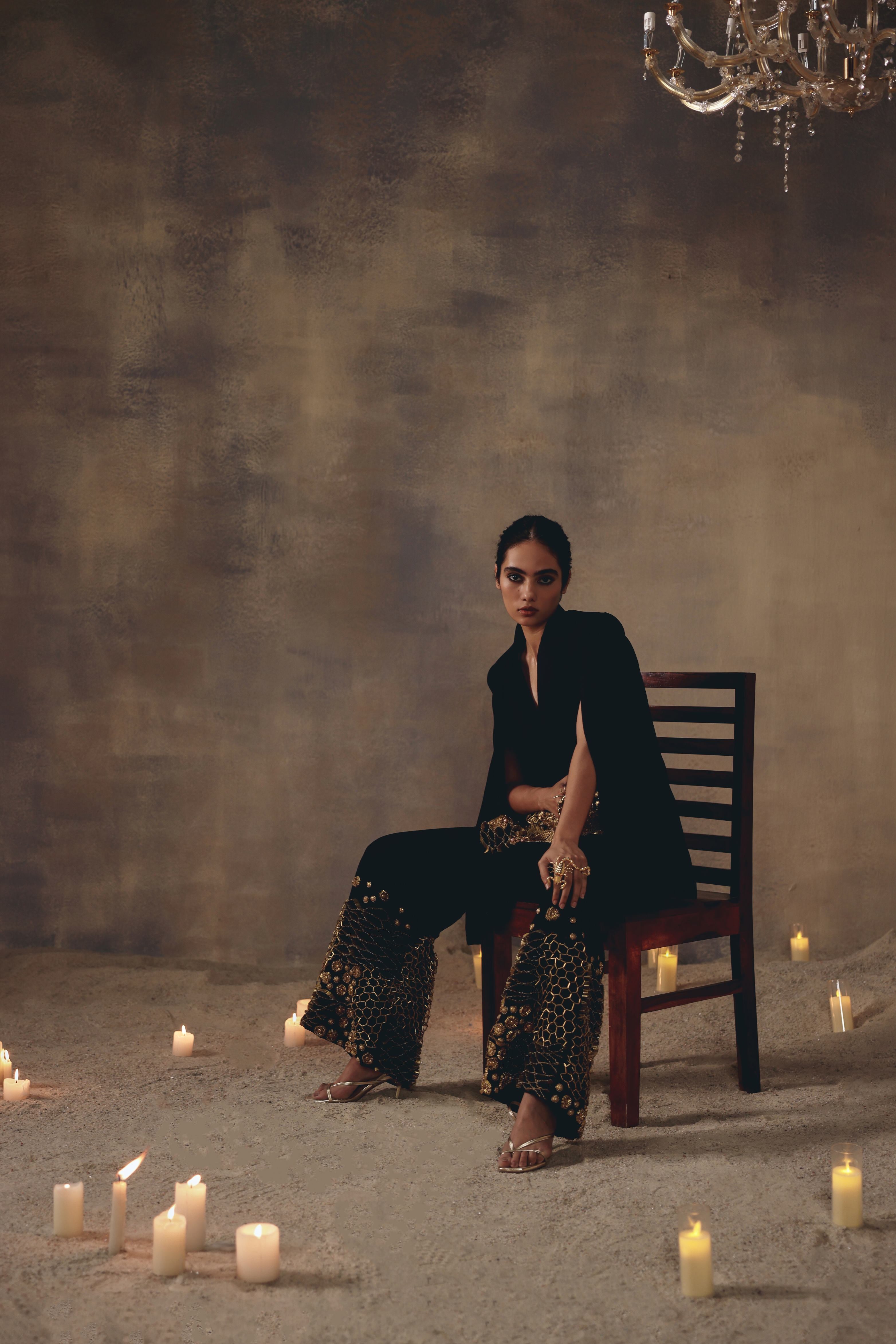 The Noir Regal Blazer Set